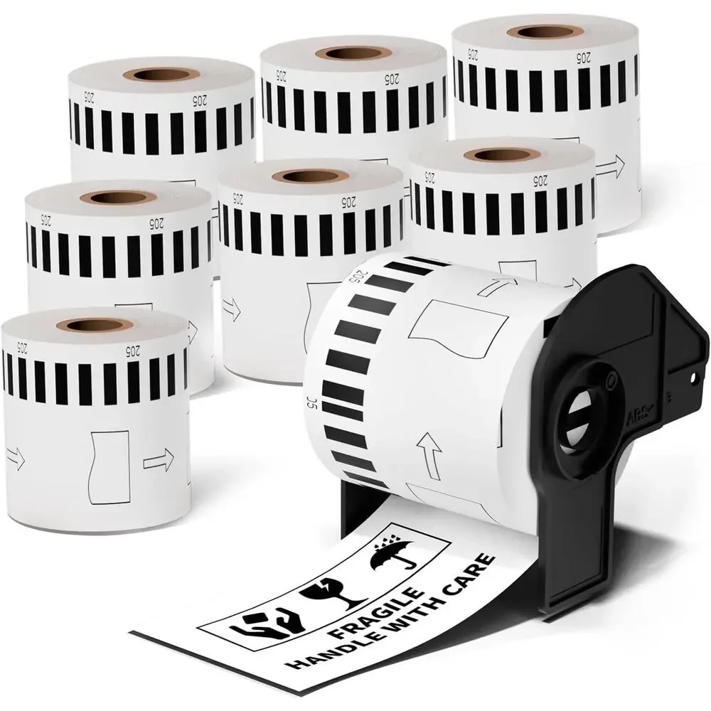 8-Pack Unistar - Brother QL Label Printer Continuous Label (2.4 in x 100 ft)